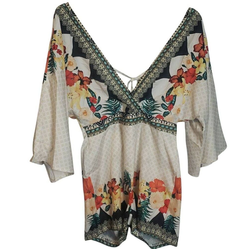 Bohemian‎ Style Floral Blouse